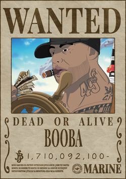 Poster Wanted Booba - Martin Facteur