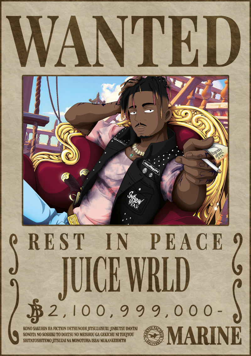Poster Wanted Juice WRLD - Martin Facteur
