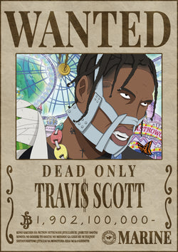 Poster Wanted Travis Scott - Martin Facteur